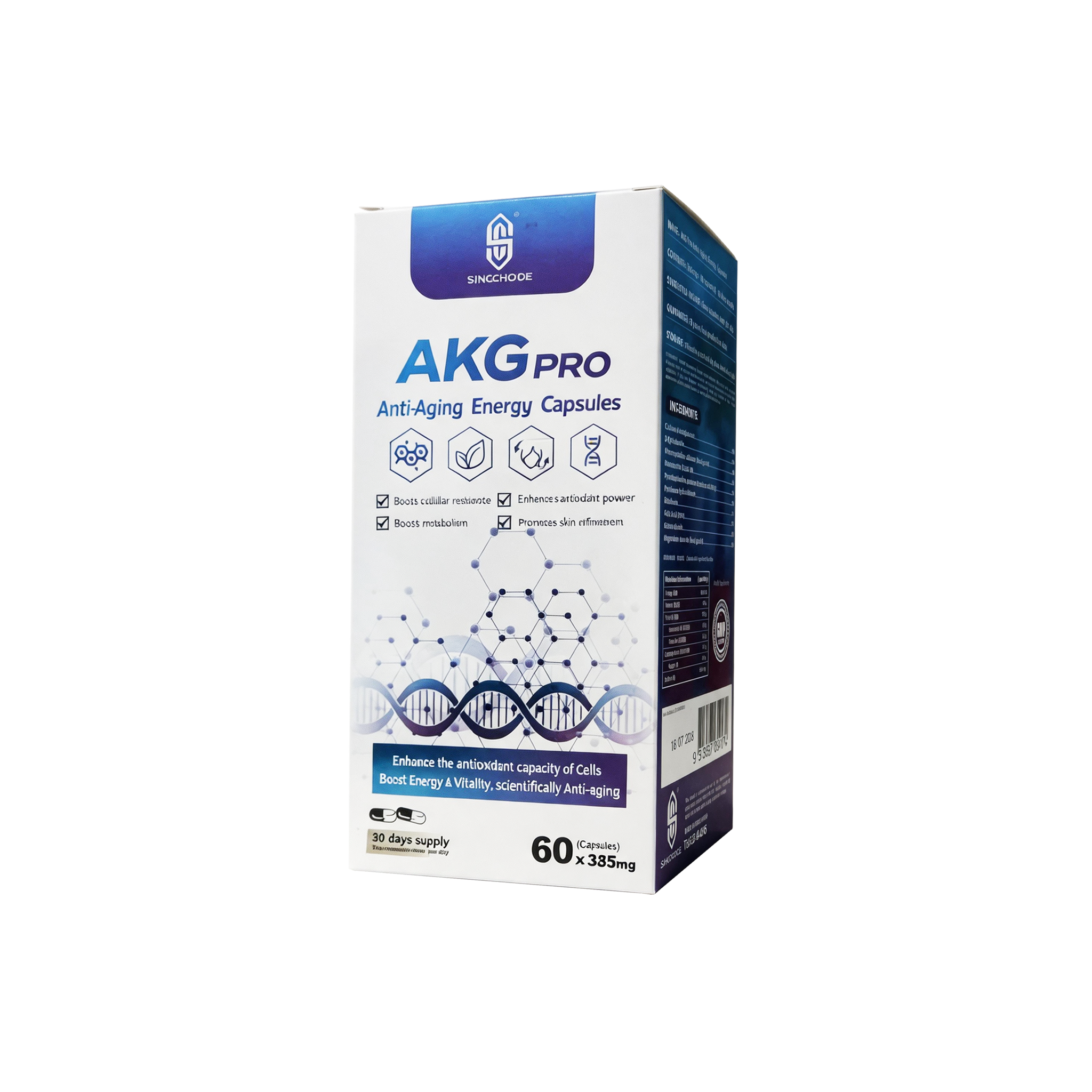 SINGCHOICE AKG Pro Cellular Energy Capsules packaging
